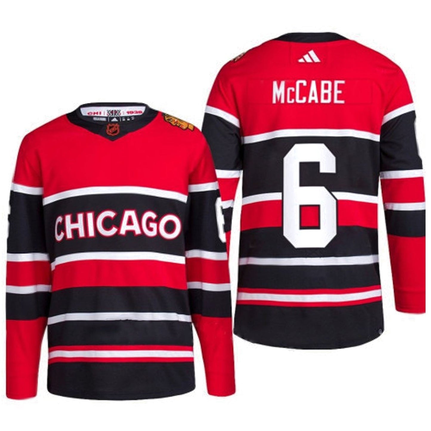 Hockey Jake McCabe Chicago Blackhawks 6 Jersey