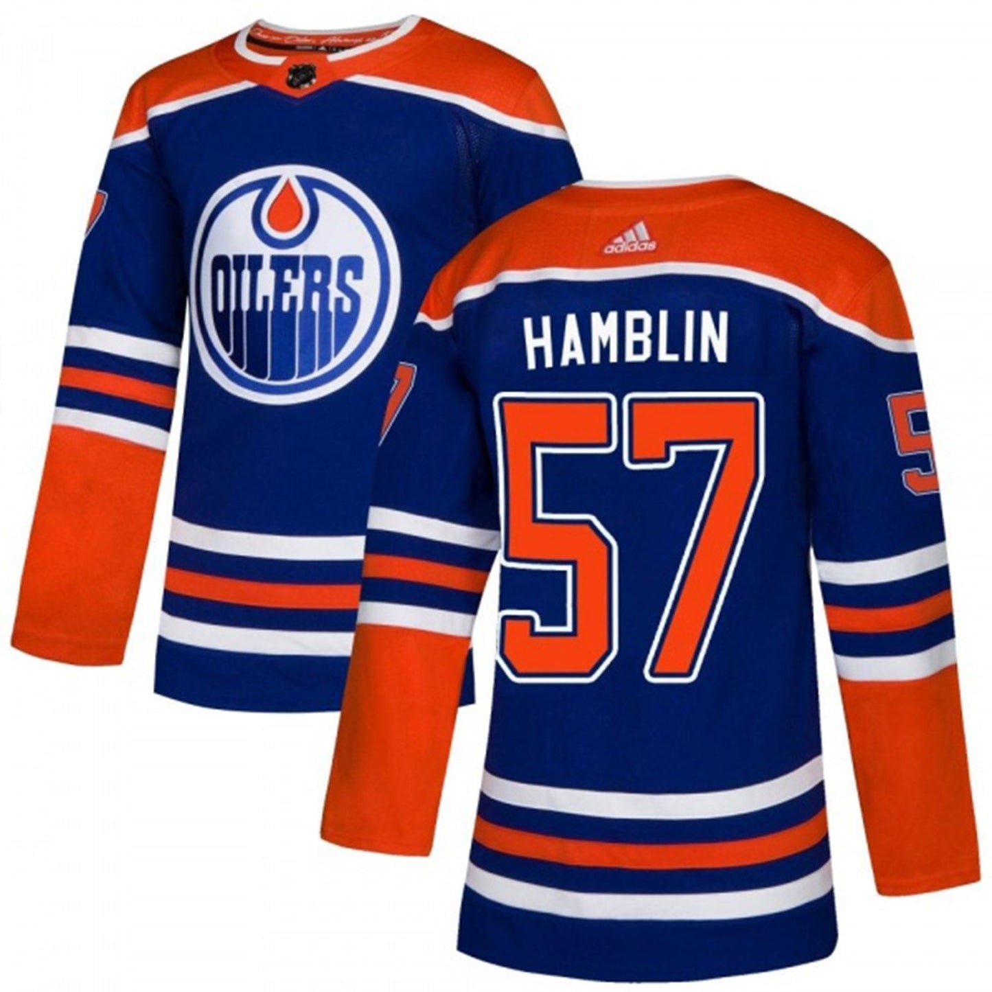 Hockey James Hamblin Edmonton Oilers 57 Jersey