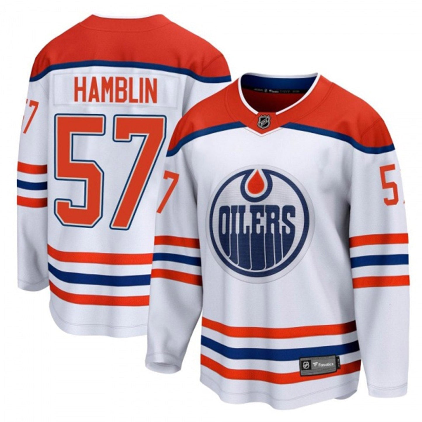 Hockey James Hamblin Edmonton Oilers 57 Jersey