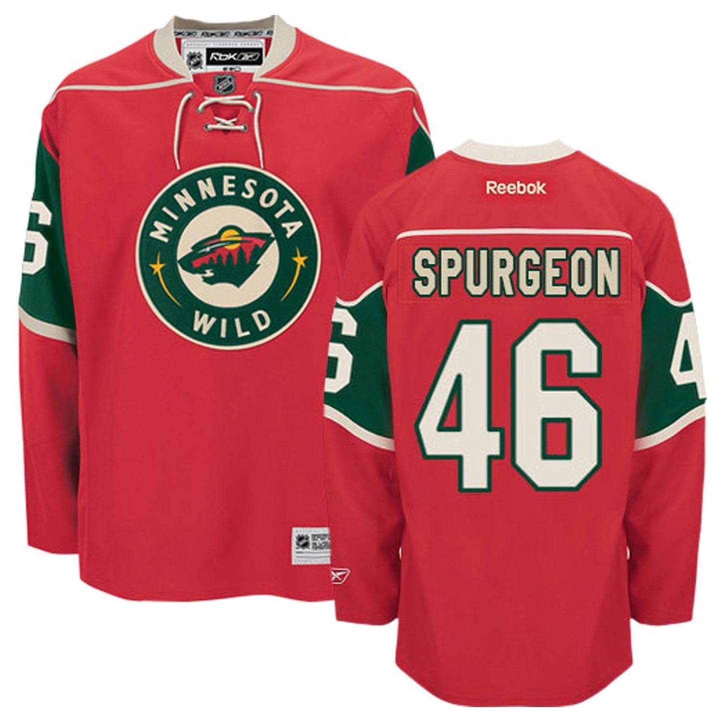 Hockey Jared Spurgeon Minnesota Wild 46 Jersey