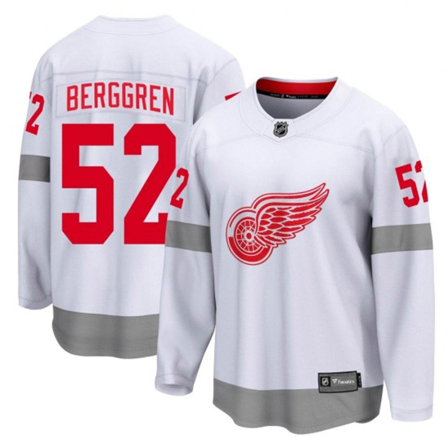 Hockey Jonatan Berggren Detroit Red Wings 52 Jersey