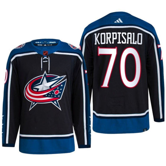 Hockey Joonas Korpisalo Columbus Blue Jackets 70 Jersey