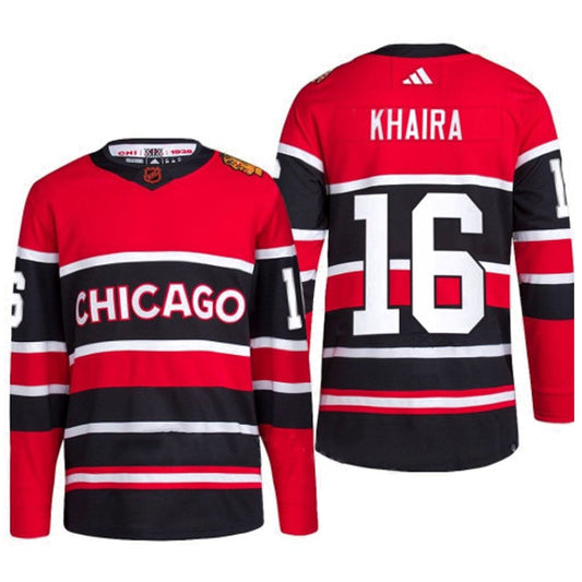Hockey Jujhar Khaira Chicago Blackhawks 16 Jersey