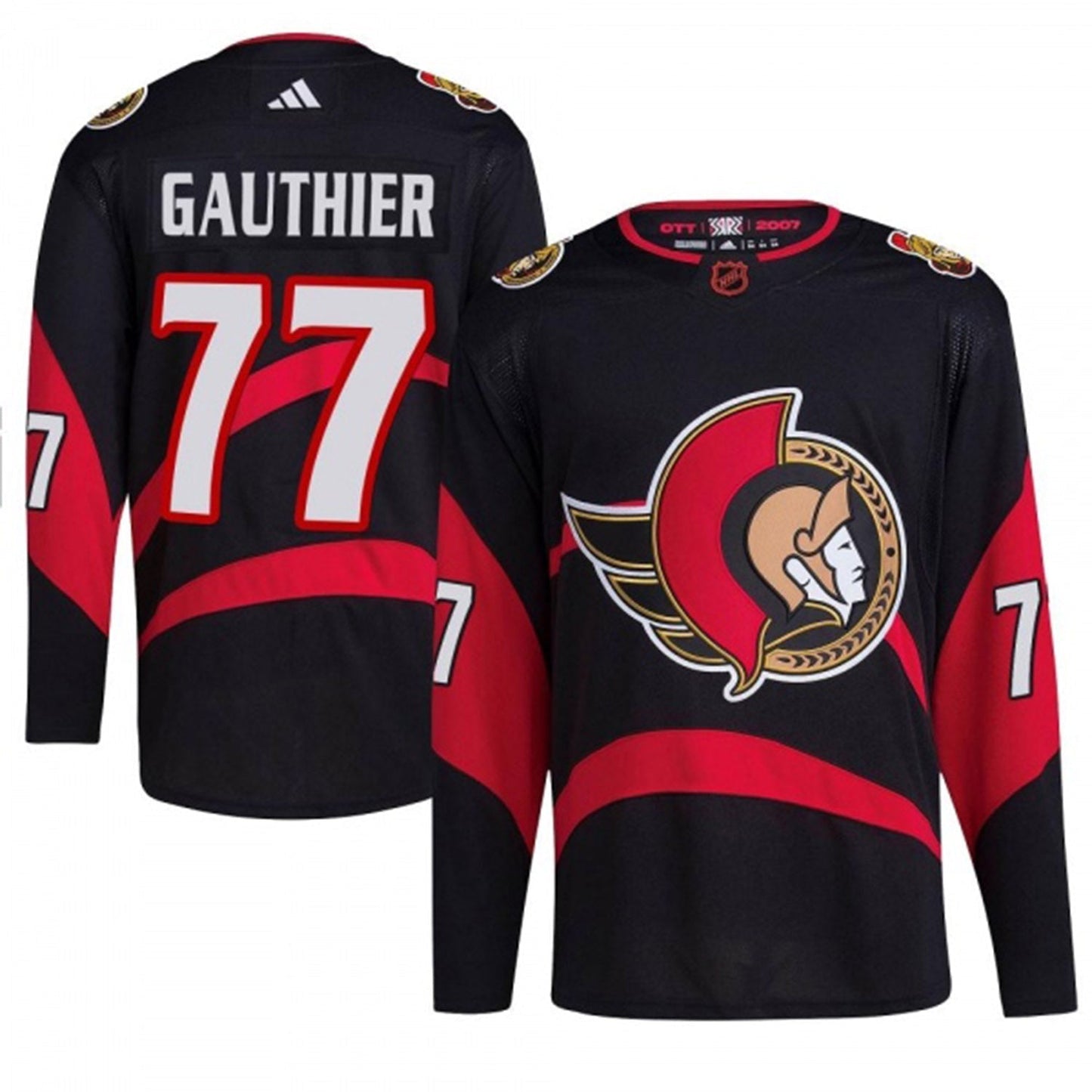 Hockey Julien Gauthier Chicago Blackhawks 77 Jersey