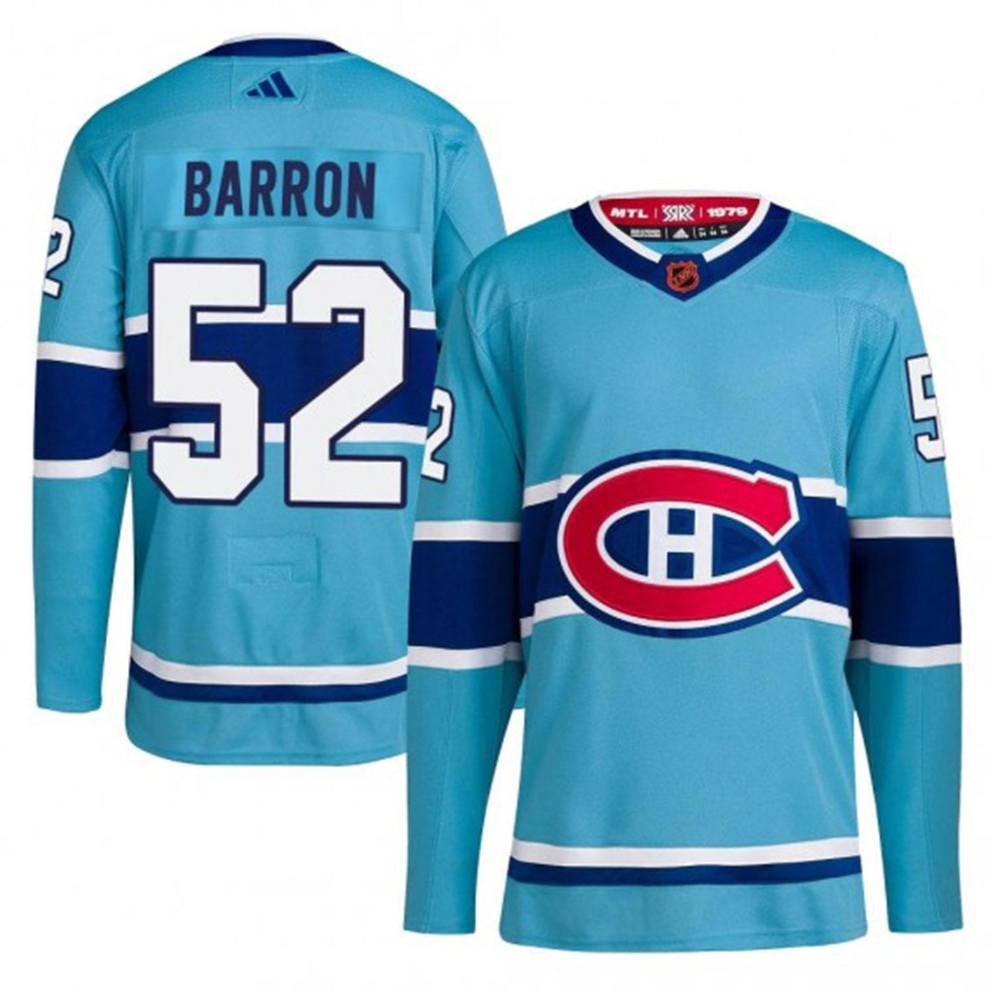 Hockey Justin Barron Montreal Canadiens 52 Jersey