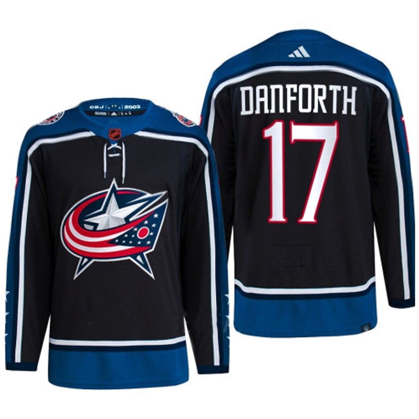 Hockey Justin Danforth Columbus Blue Jackets 17 Jersey
