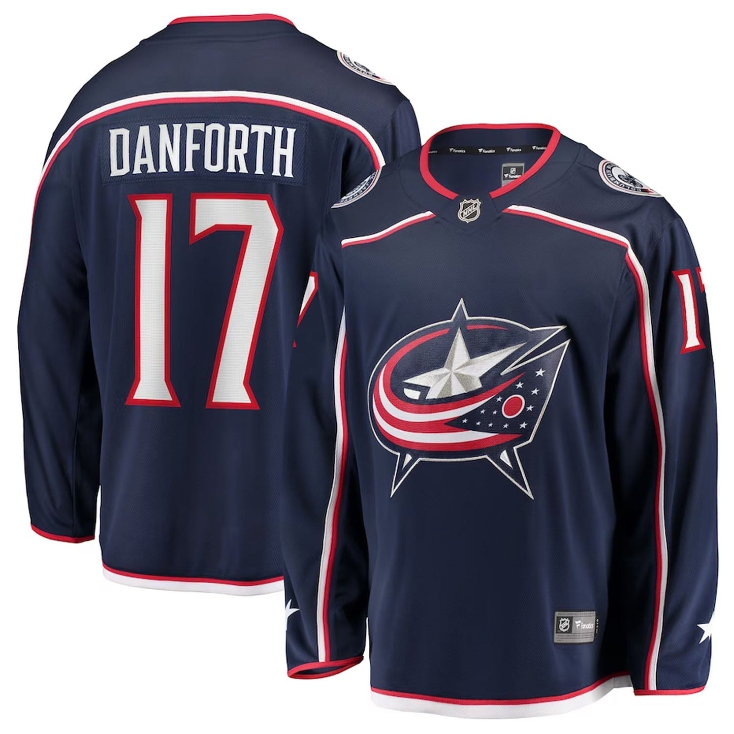 Hockey Justin Danforth Columbus Blue Jackets 17 Jersey