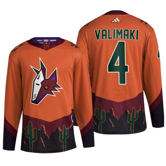 Hockey Juuso Valimaki Arizona Coyotes 4 Jersey