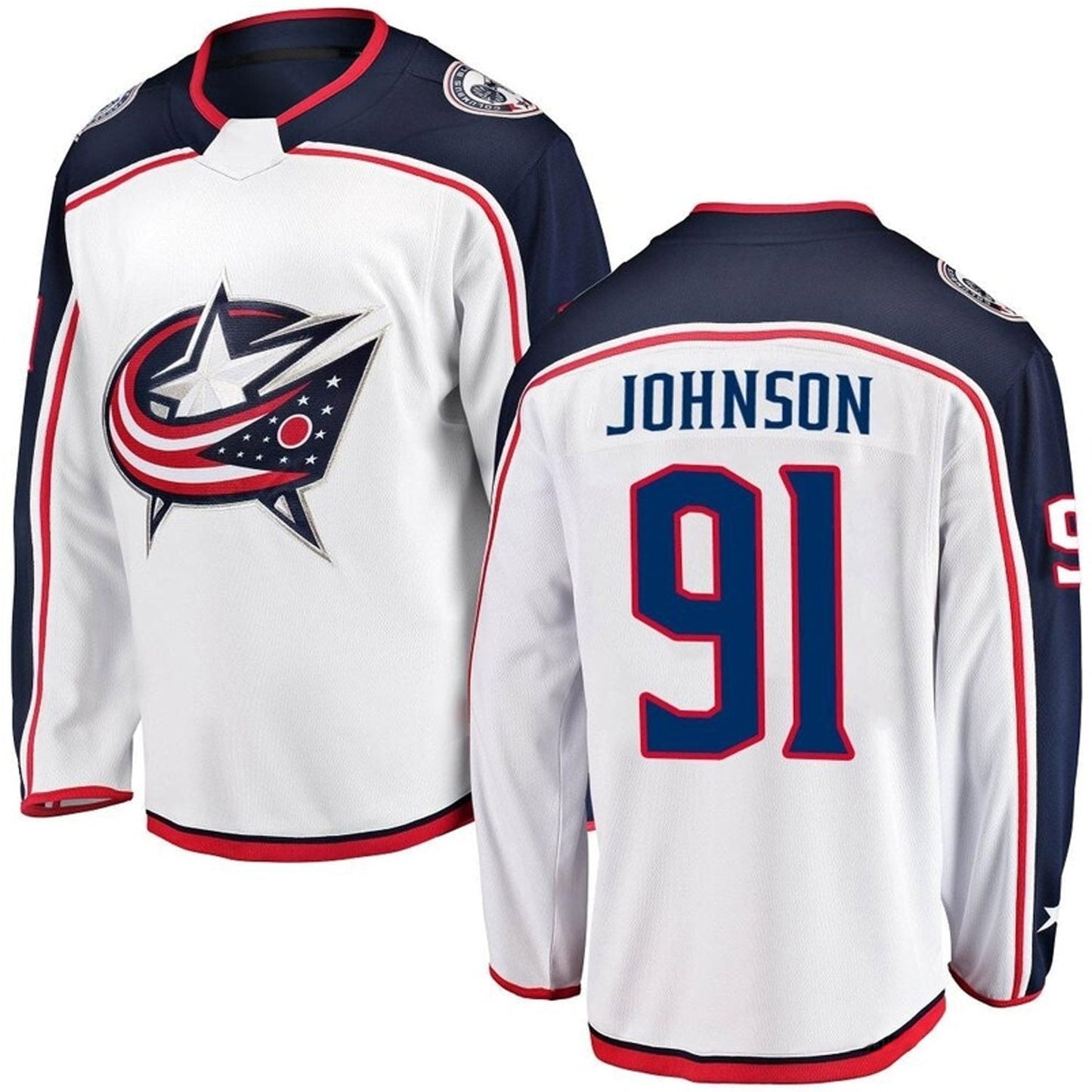 Hockey Kent Johnson Columbus Blue Jackets 91 Jersey
