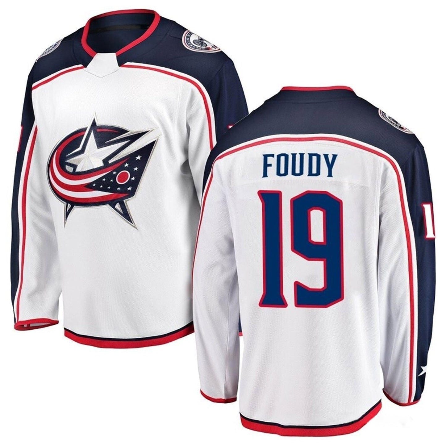 Hockey Liam Foudy Columbus Blue Jackets 19 Jersey