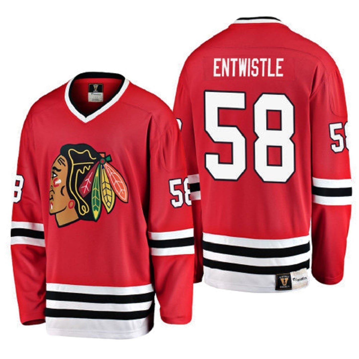 Hockey MacKenzie Entwistle Chicago Blackhawks 58 Jersey