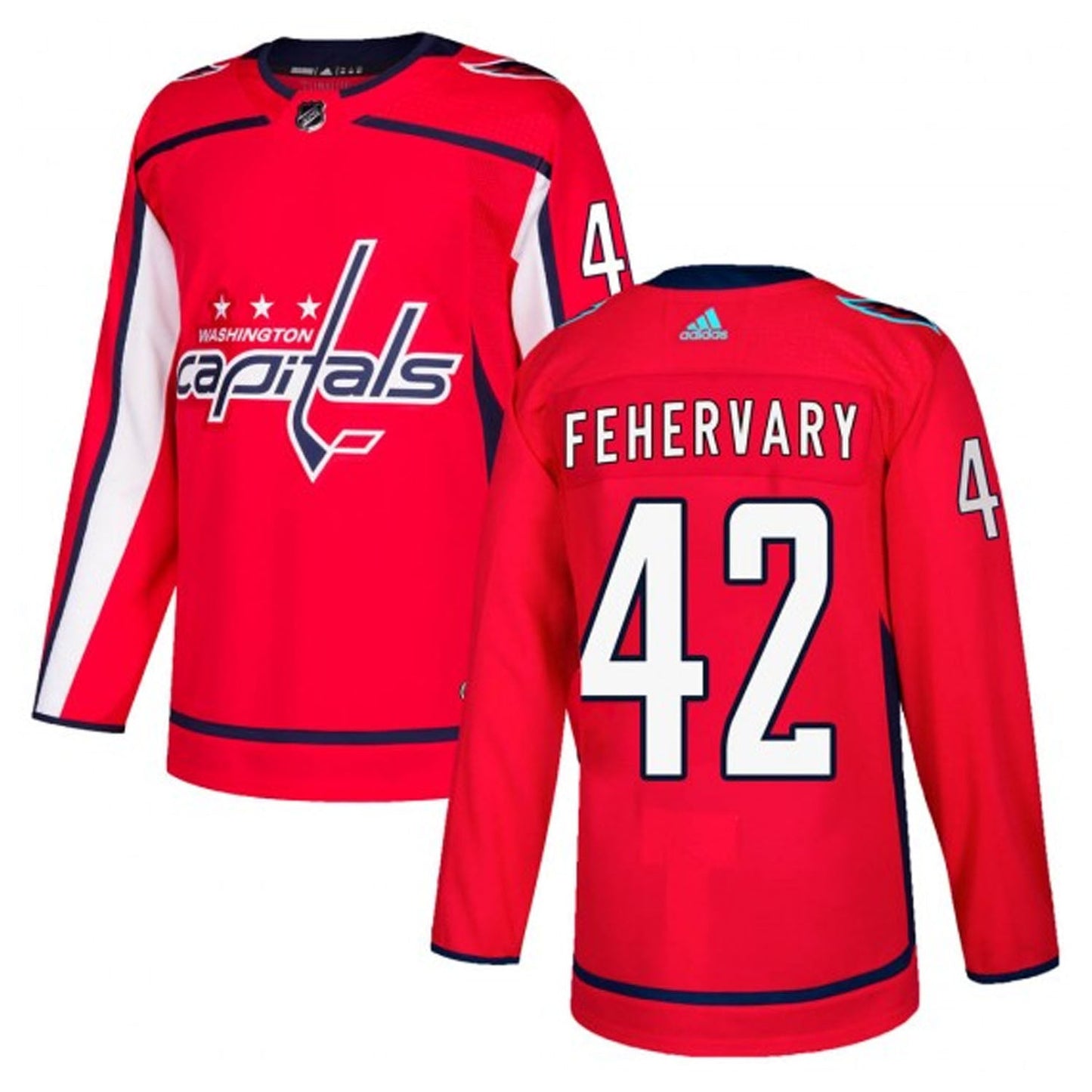 Hockey Martin Fehervary Washington Capitals 42 Jersey
