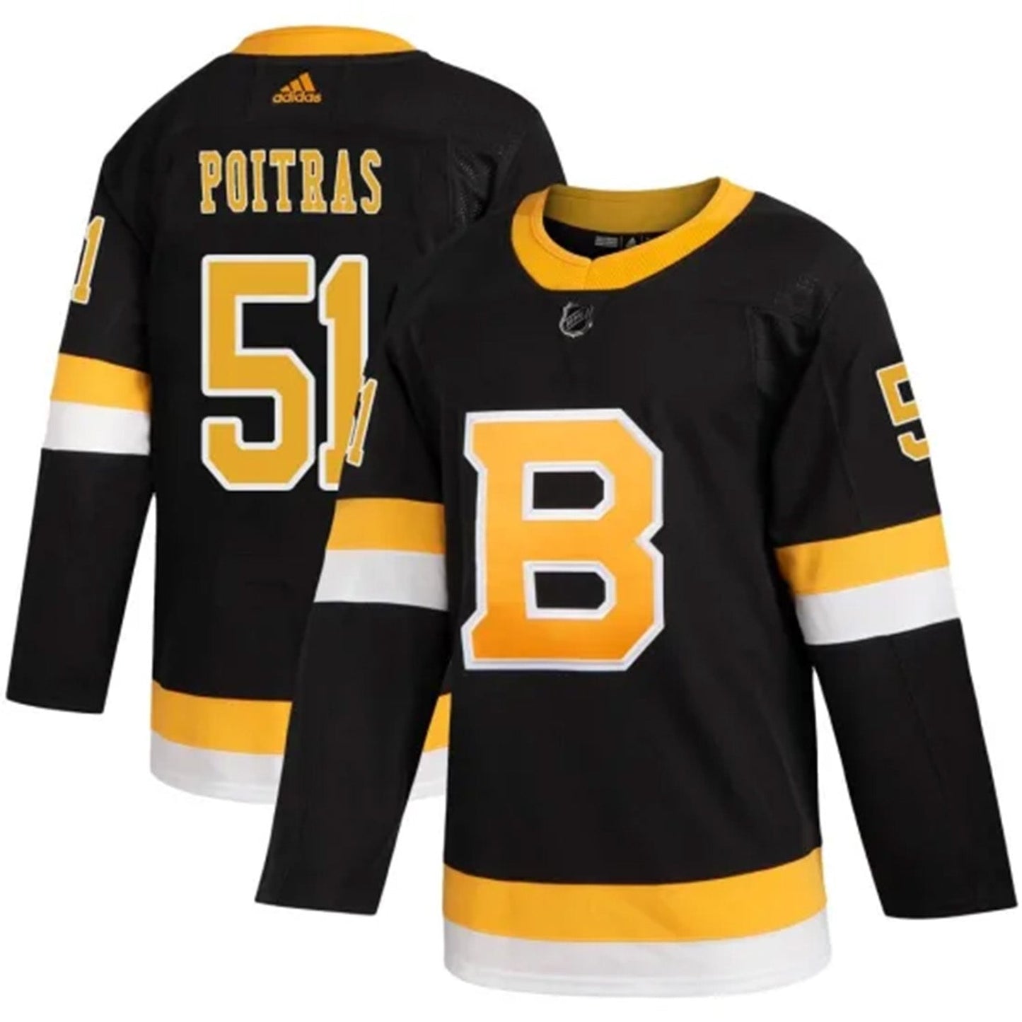 Hockey Matthew Poitras Bostin Bruins 51 Jersey