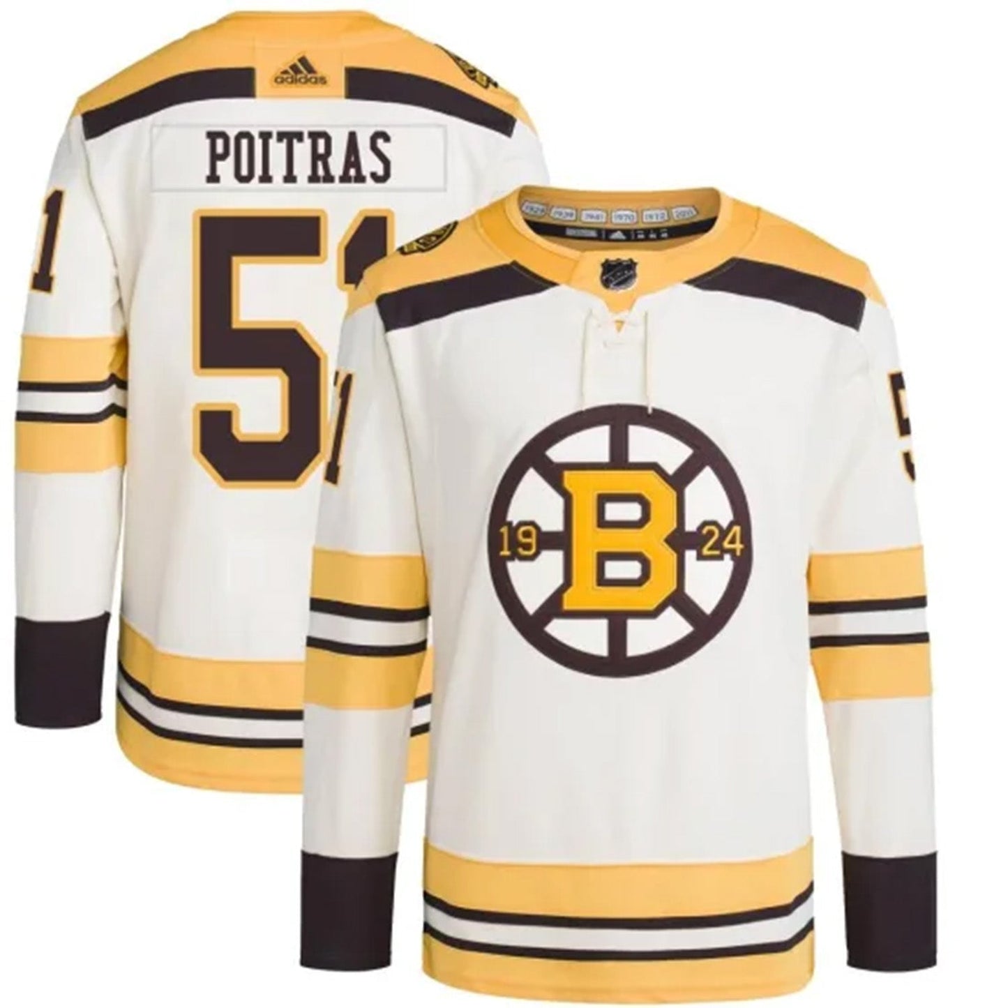 Hockey Matthew Poitras Bostin Bruins 51 Jersey