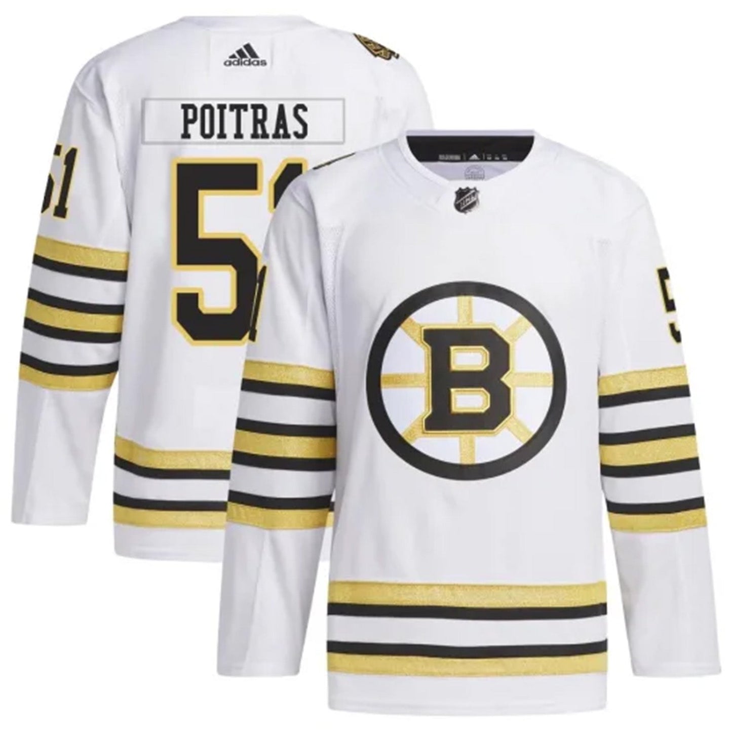 Hockey Matthew Poitras Bostin Bruins 51 Jersey