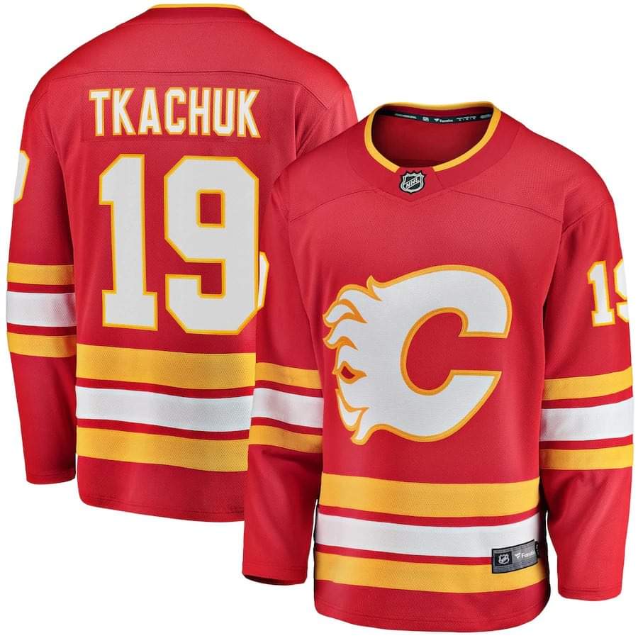 Hockey Matthew Tkachuk Calgary Flames 19 Jersey