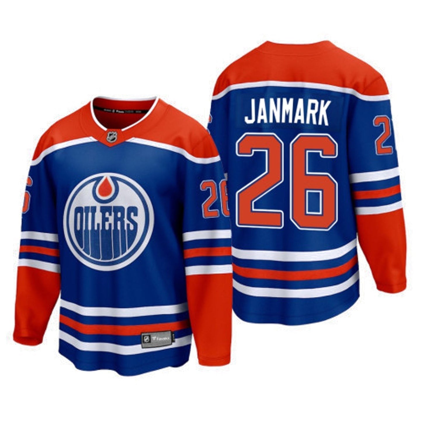 Hockey Mattias Janmark Edmonton Oilers 26 Jersey