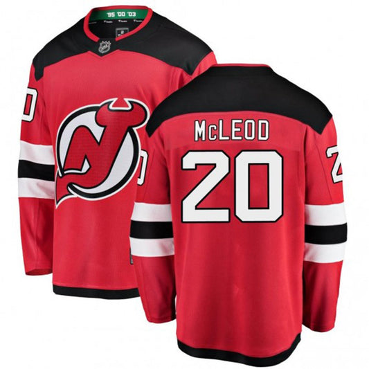 Hockey Michael Mcleod New Jersey Devils 20 Jersey