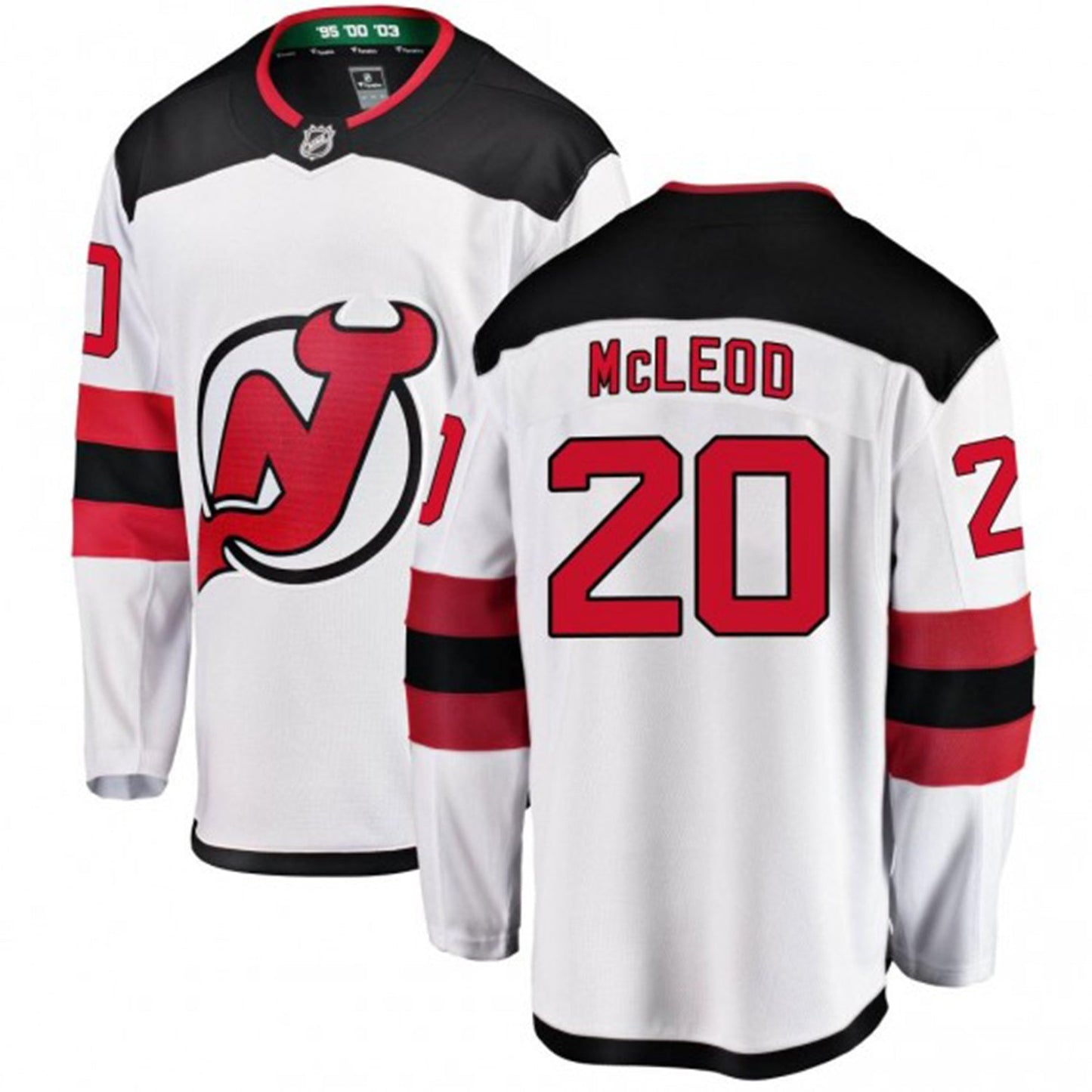 Hockey Michael Mcleod New Jersey Devils 20 Jersey