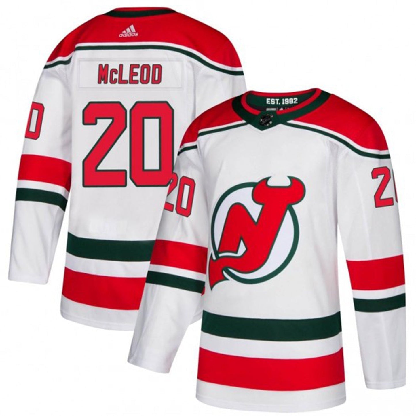 Hockey Michael Mcleod New Jersey Devils 20 Jersey