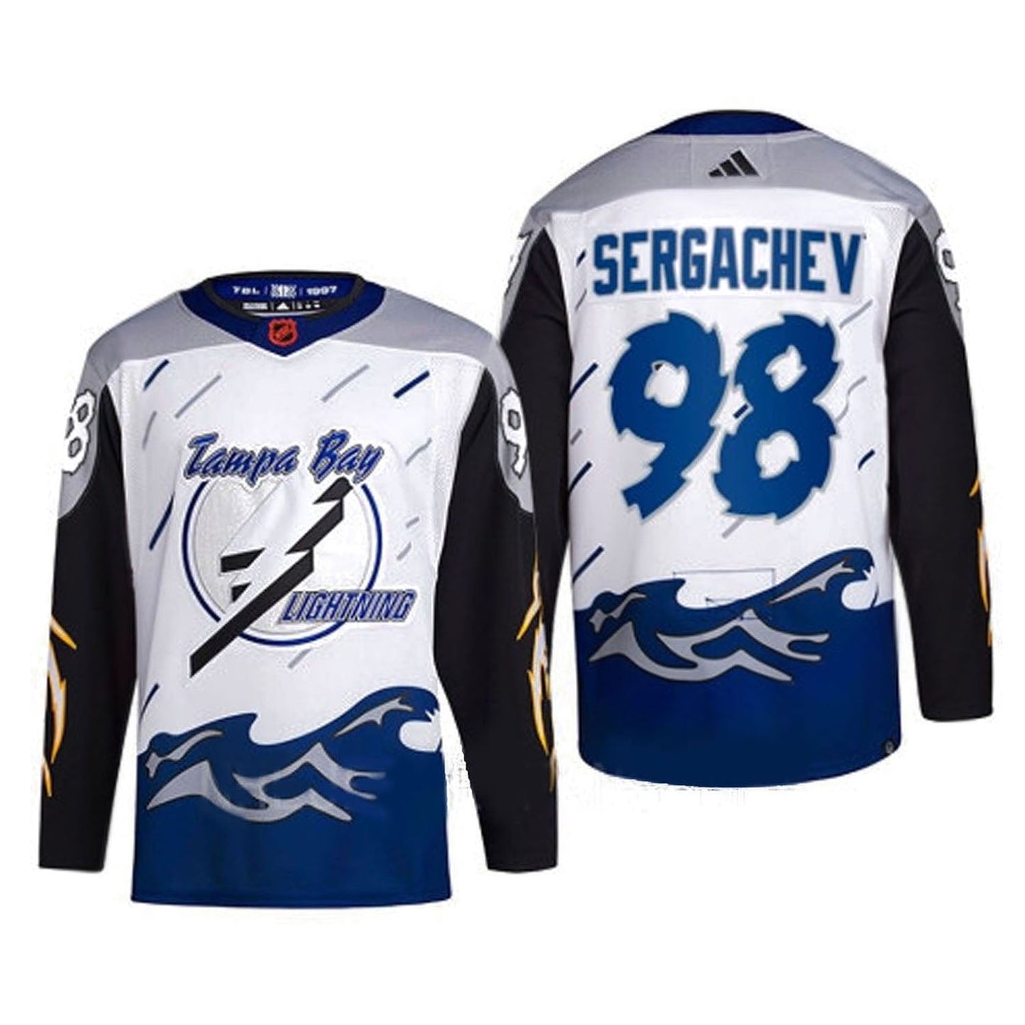 Hockey Mikhail Sergachev Tampa Bay Lightning 98 Jersey
