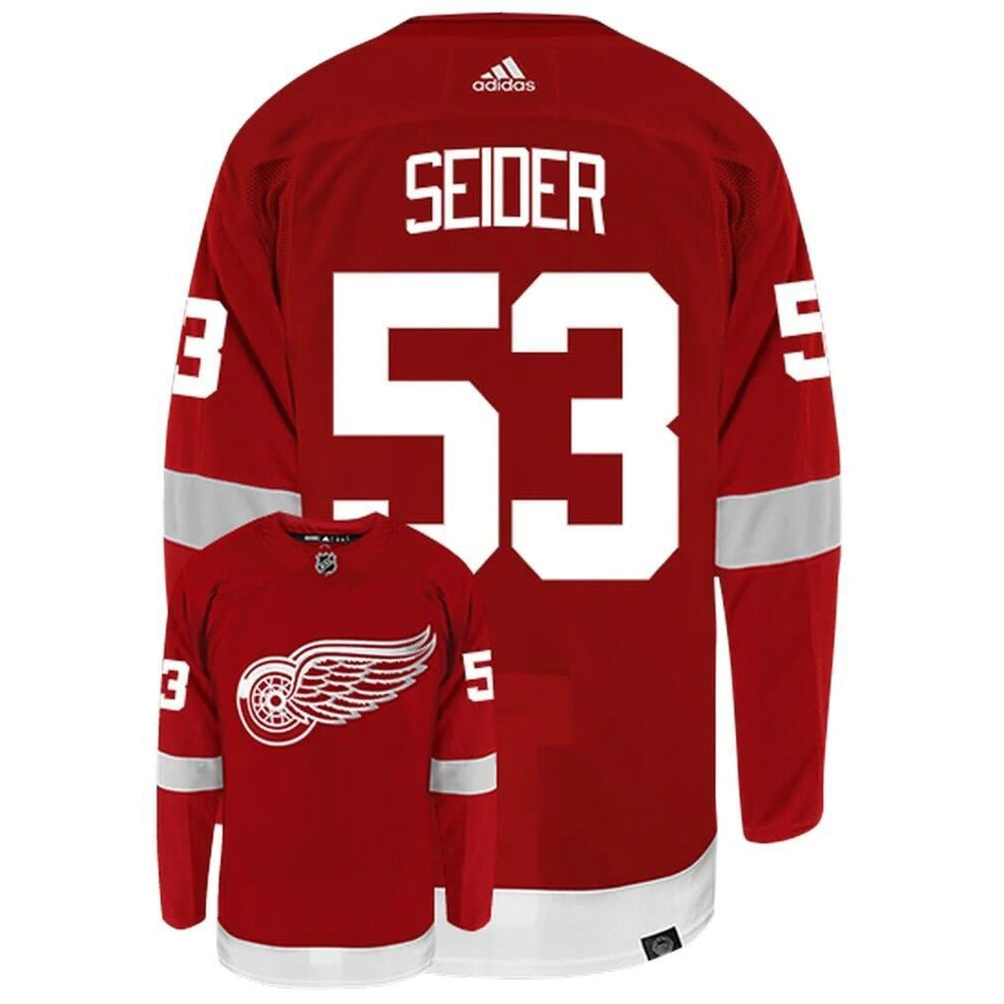 Hockey Moritz Seider Detroit Red Wings 53 Jersey
