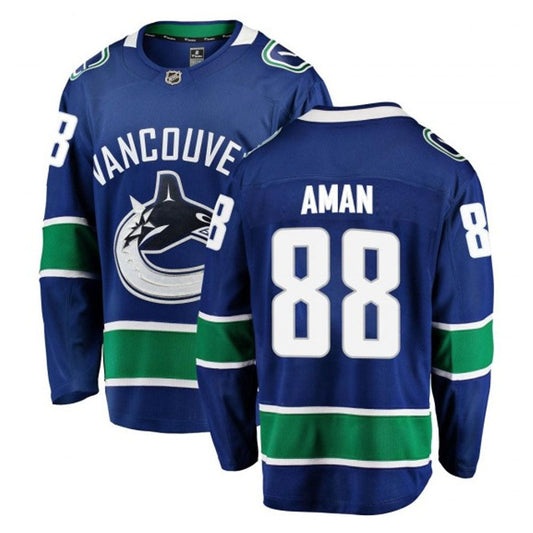 Hockey Nils Aman Vancouver Canucks 88 Jersey