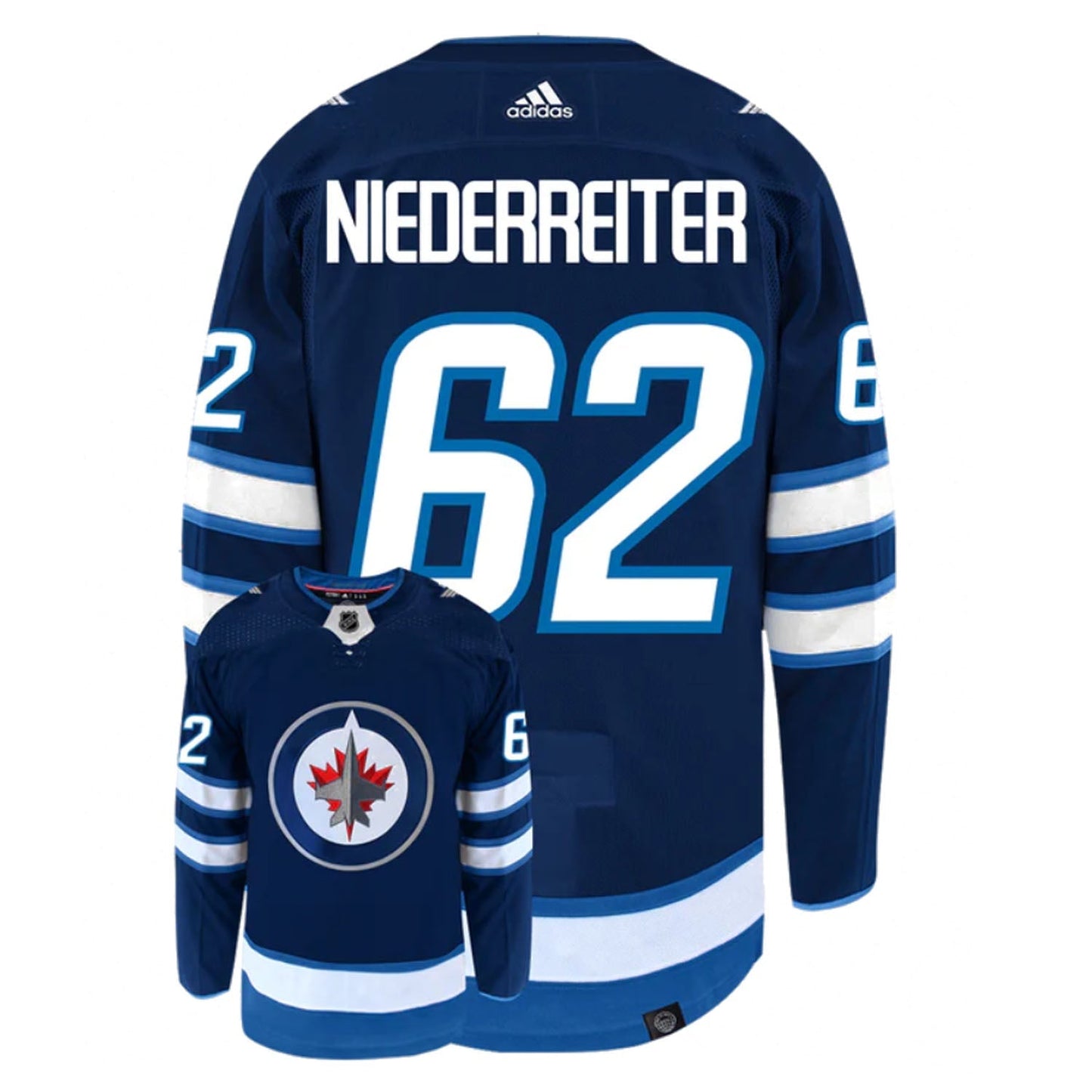 Hockey Nino Niederreiter Winnipeg Jets 62 Jersey