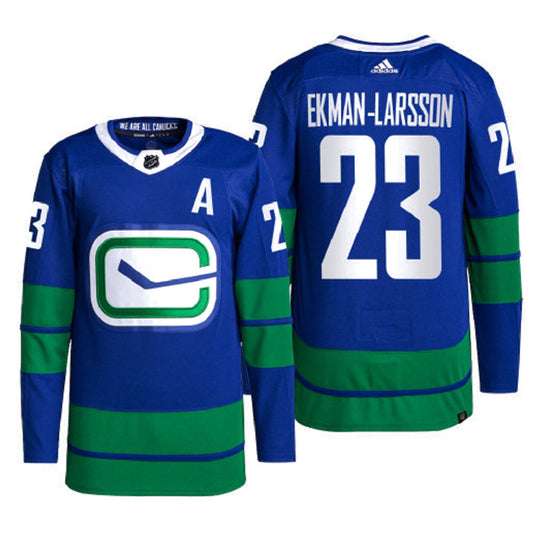Hockey Oliver Ekman-Larsson Vancouver Canucks 23 Jersey
