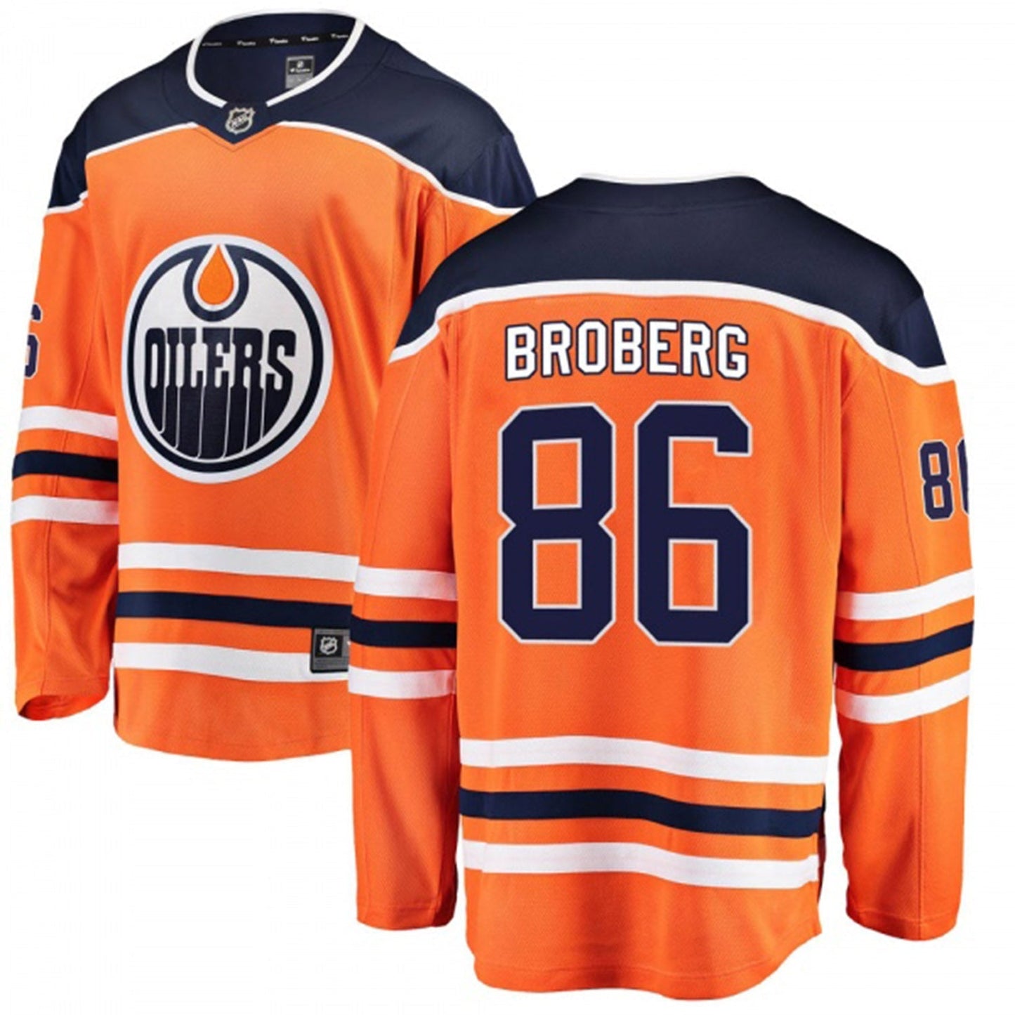 Hockey Philip Broberg Edmonton Oilers 86 Jersey
