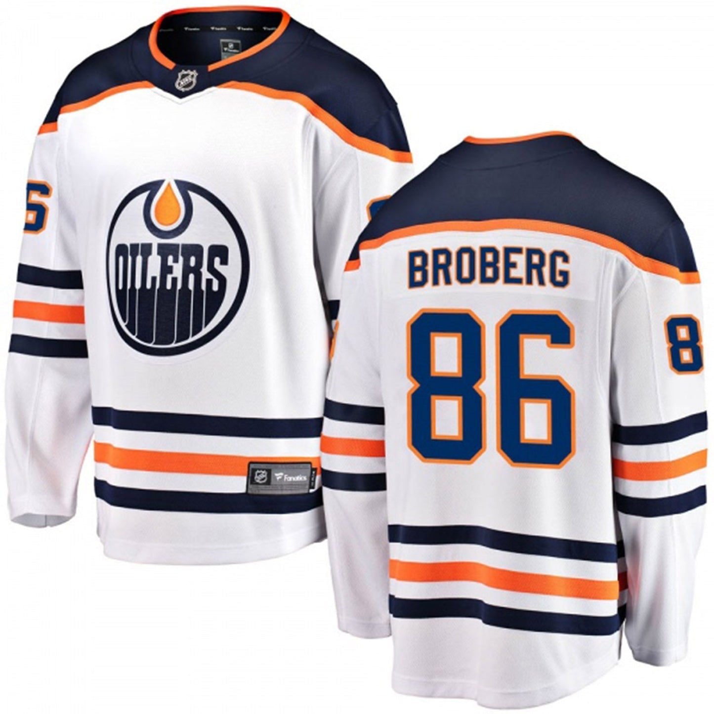 Hockey Philip Broberg Edmonton Oilers 86 Jersey