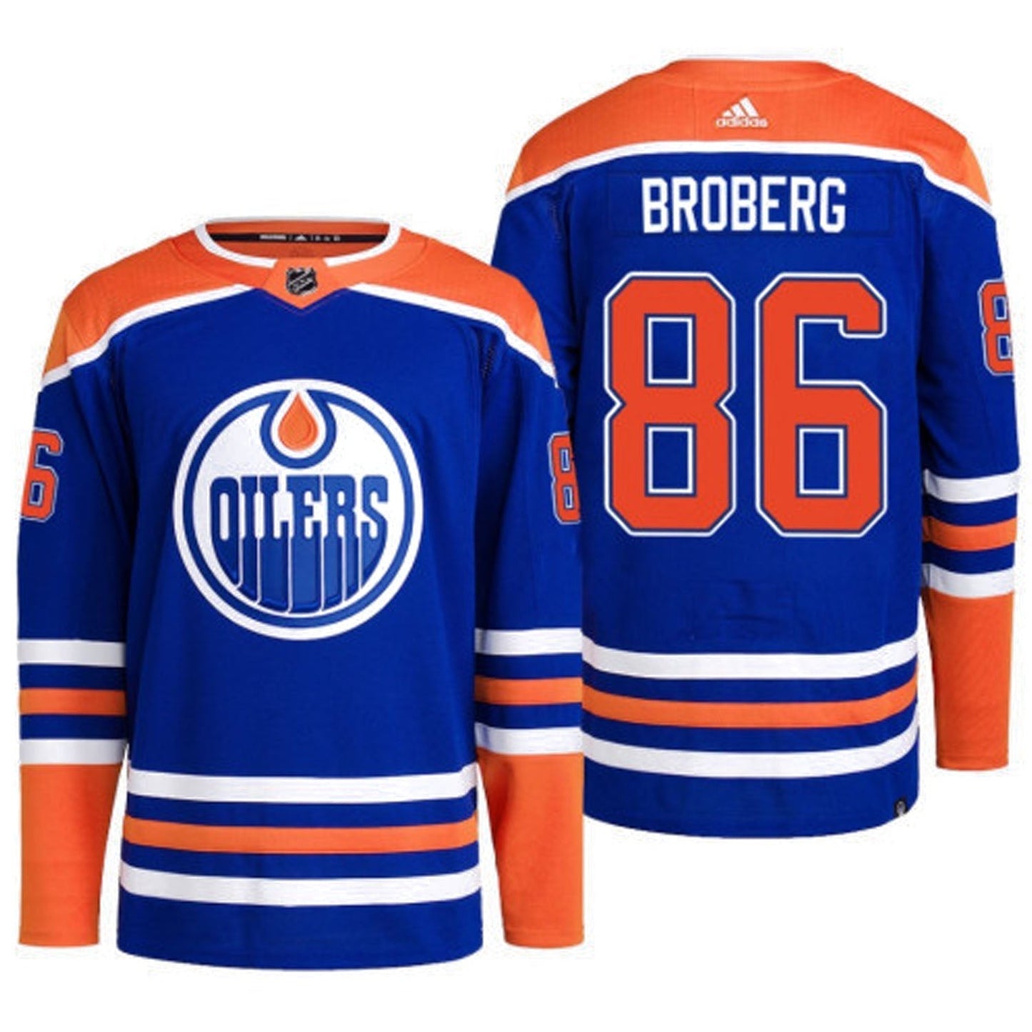 Hockey Philip Broberg Edmonton Oilers 86 Jersey