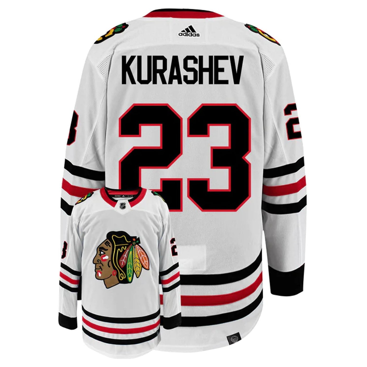 Hockey Philipp Kurashev Chicago Blackhawks 23 Jersey