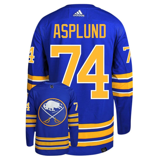 Hockey Rasmus Asplund Buffalo Sabres 74 Jersey