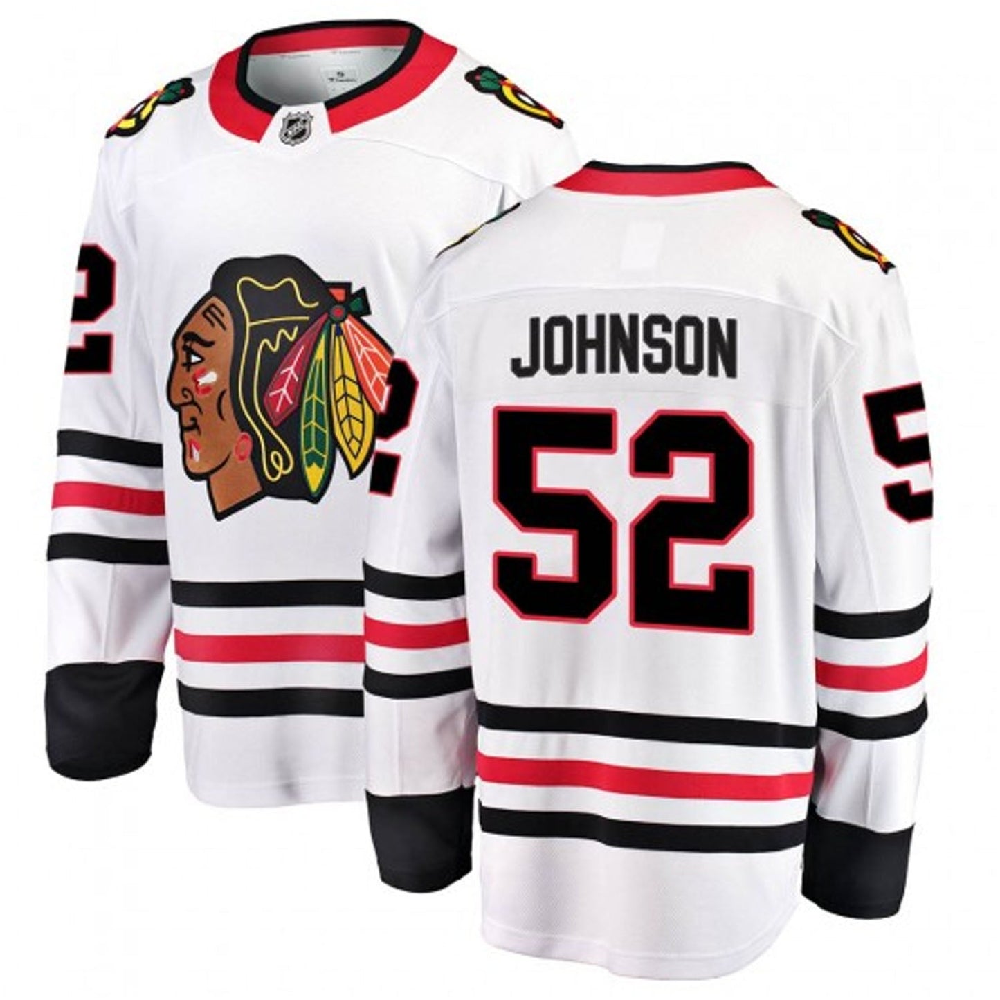 Hockey Reese Johnson Chicago Blackhawks 52 Jersey