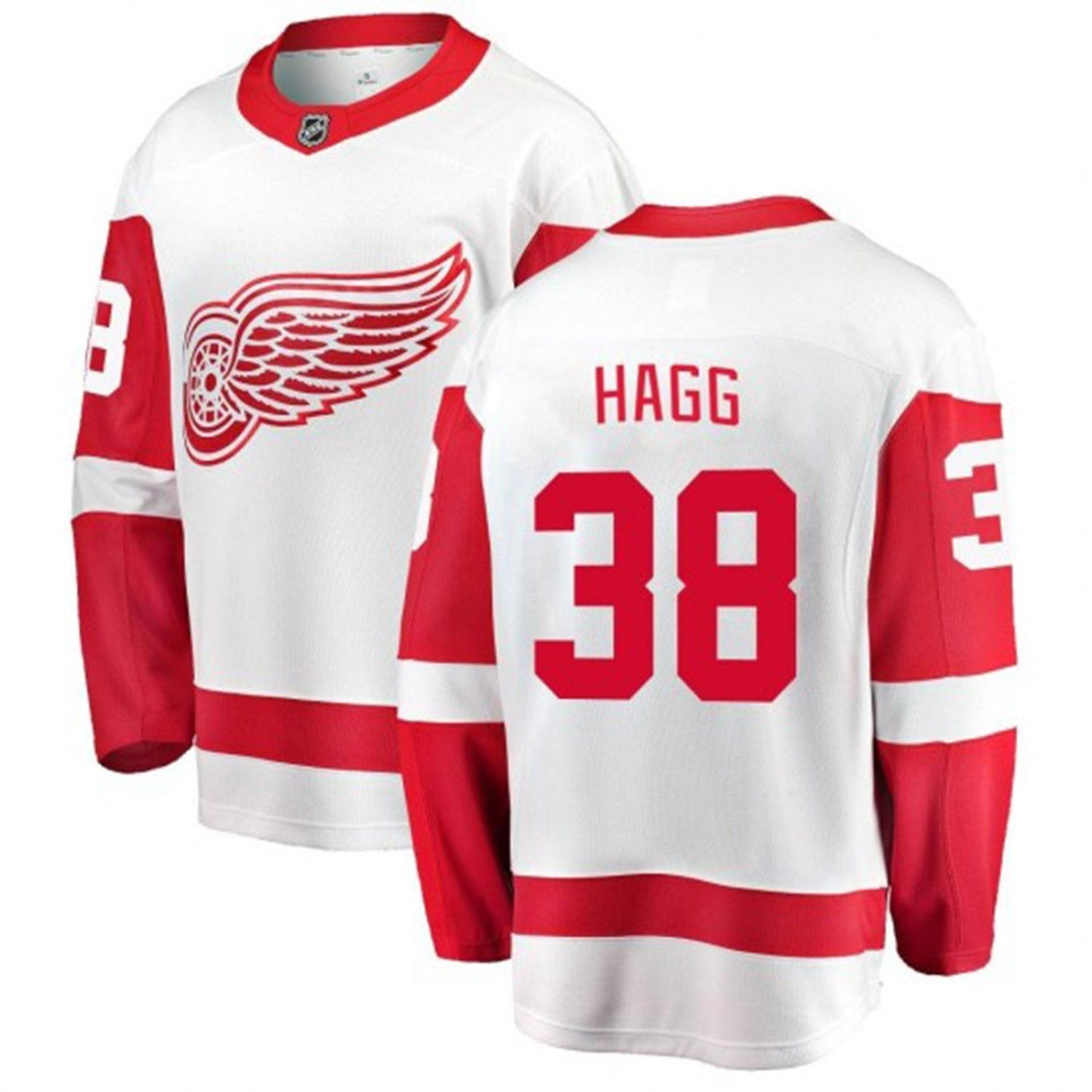 Hockey Robert Hagg Detroit Red Wings 38 Jersey