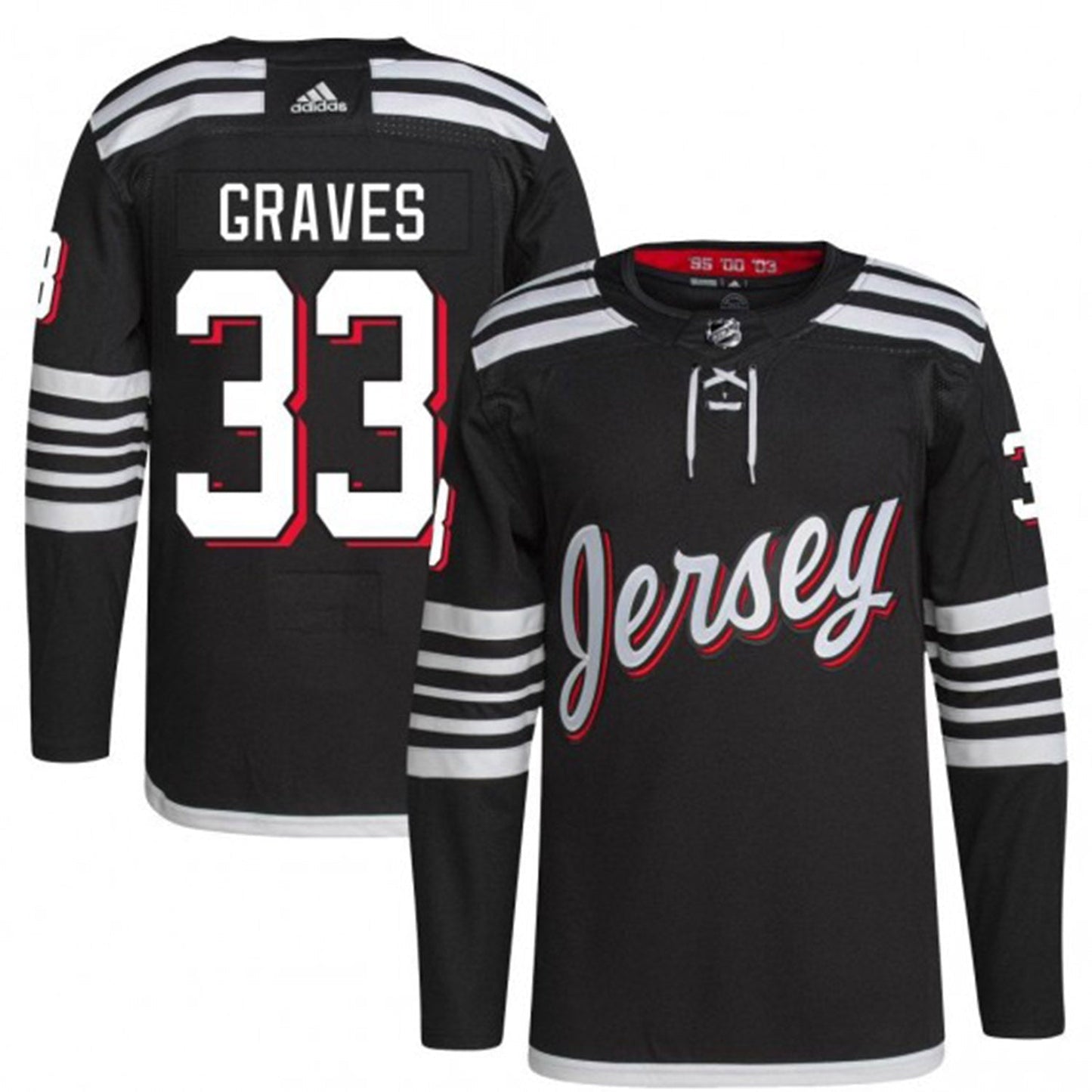 Hockey Ryan Graves New Jersey Devils 33 Jersey