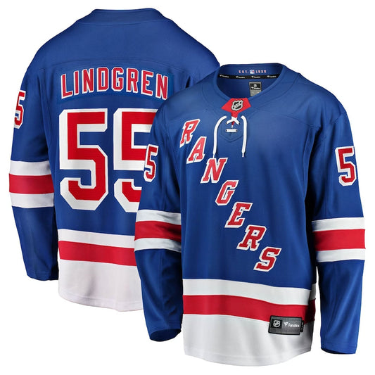 Hockey Ryan Lindgren New York Rangers 55 Jersey