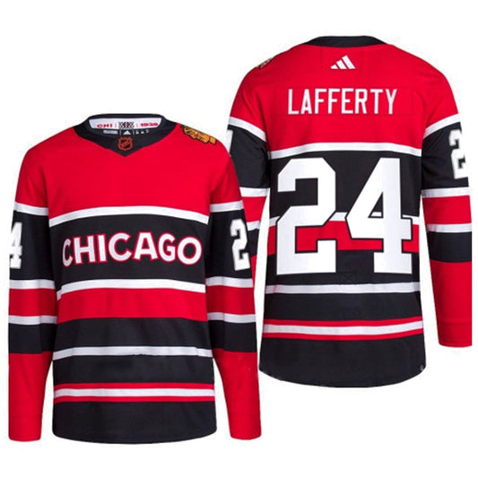 Hockey Sam Lafferty Chicago Blackhawks 24 Jersey