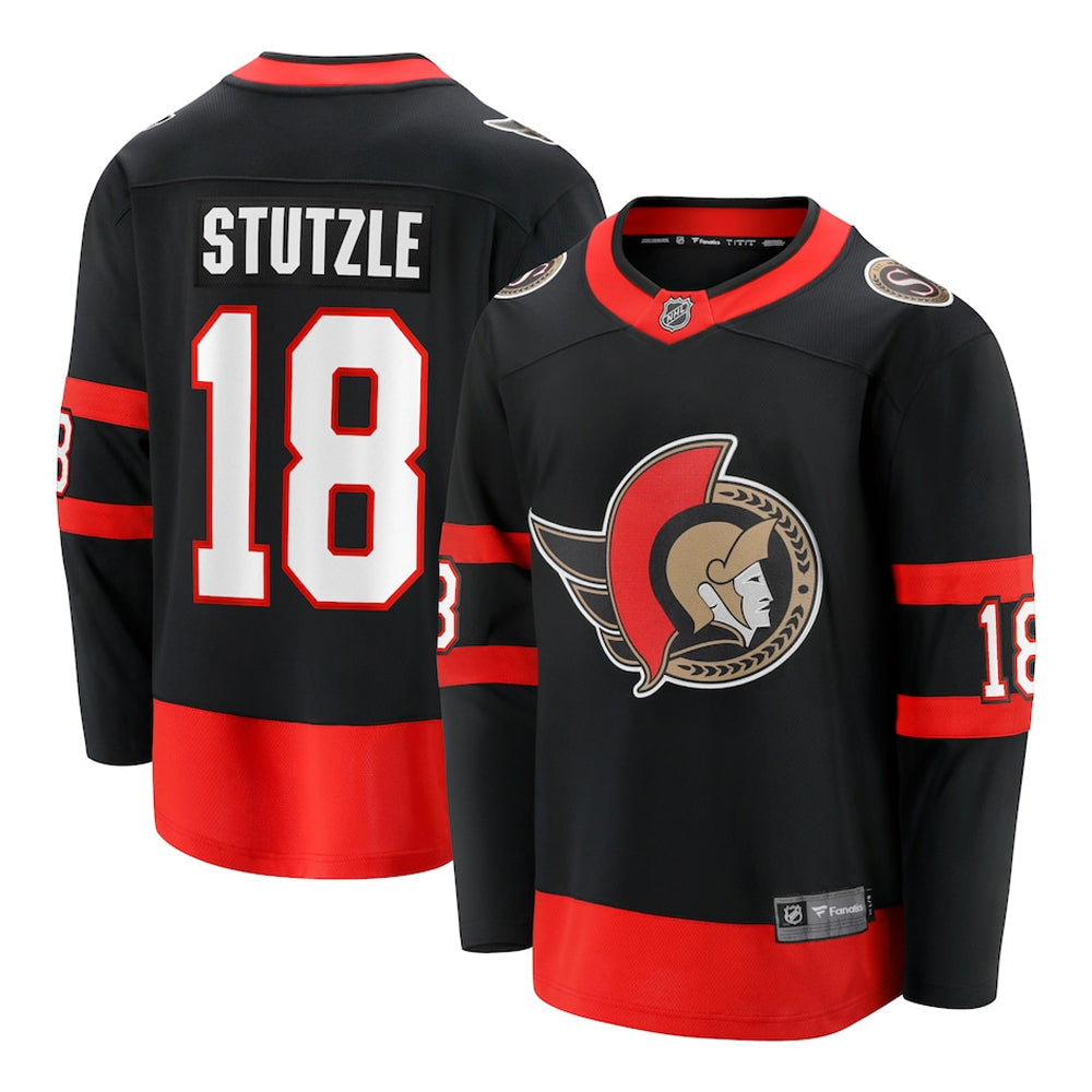 Hockey Tim Stutzle Ottawa Senators 18 Jersey