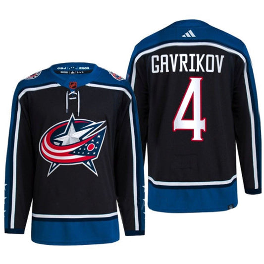 Hockey Vladislav Gavrikov Columbus Blue Jackets 4 Jersey