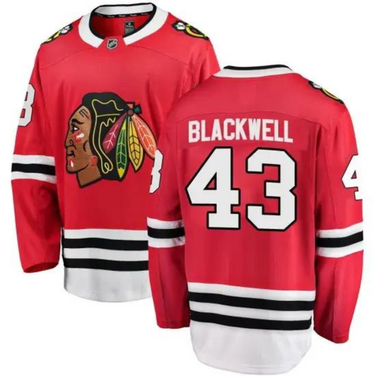 Hockey Colin Blackwell Chicago Blackhawks 43 Jersey