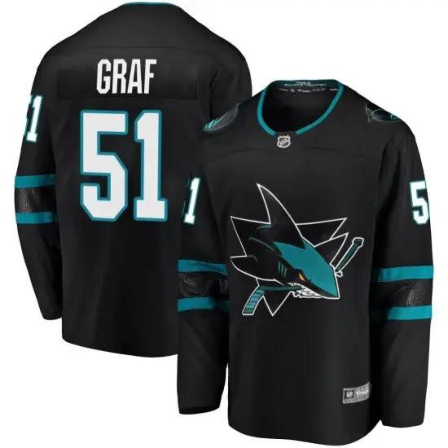Hockey Collin Graf San Jose Sharks 51 Jersey
