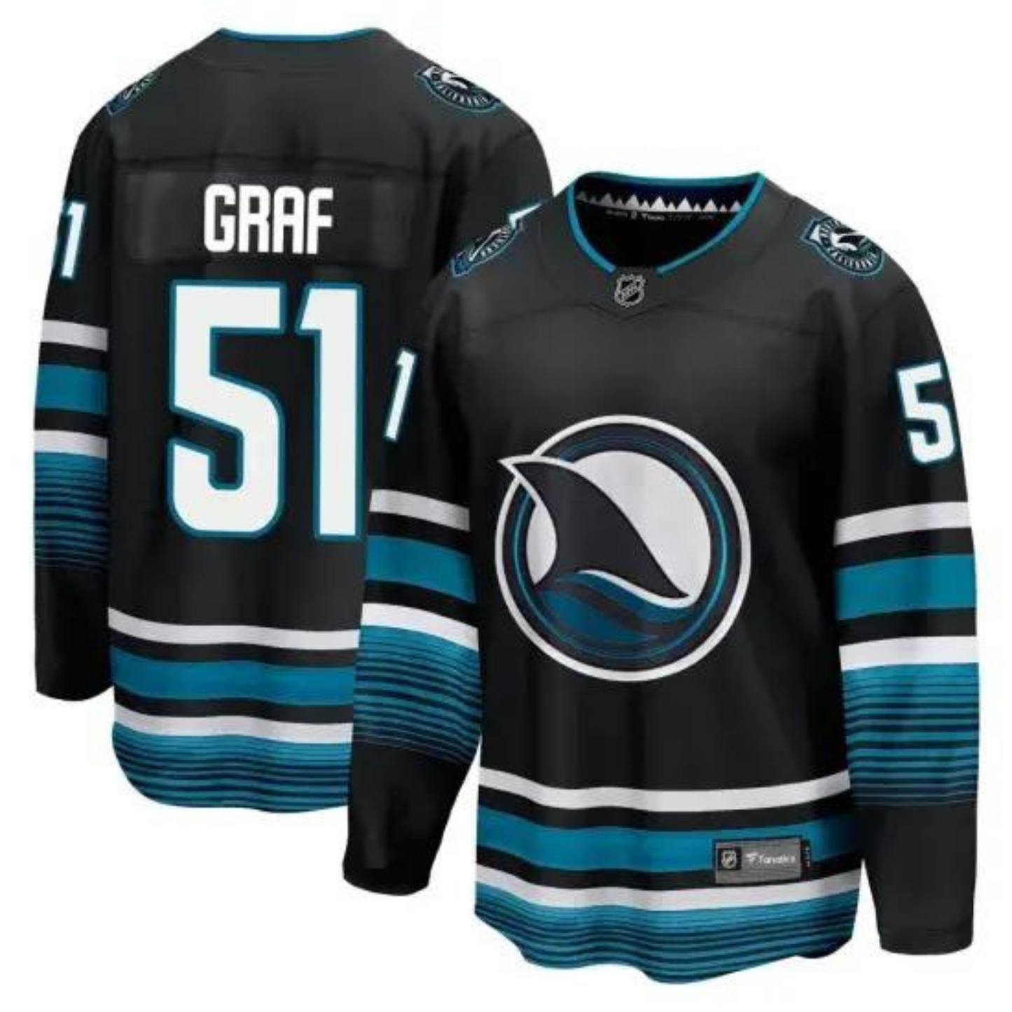 Hockey Collin Graf San Jose Sharks 51 Jersey