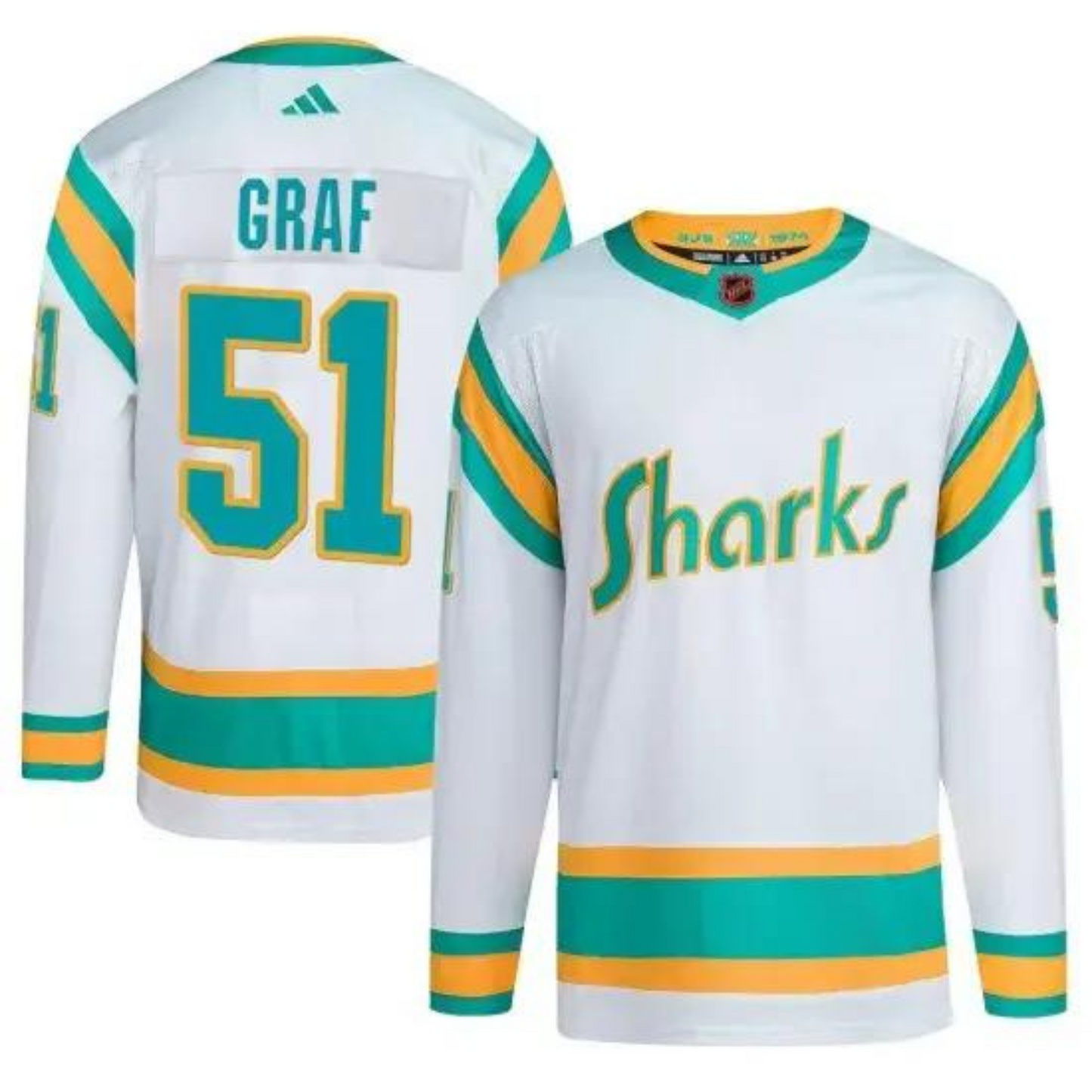 Hockey Collin Graf San Jose Sharks 51 Jersey