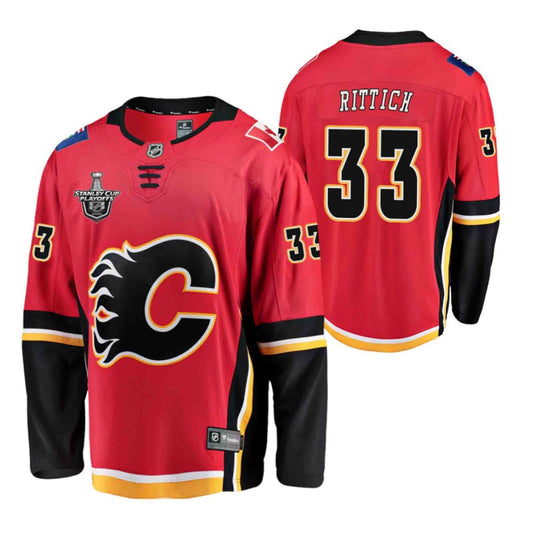 Hockey David Rittich Calgary Flames 33 Jersey