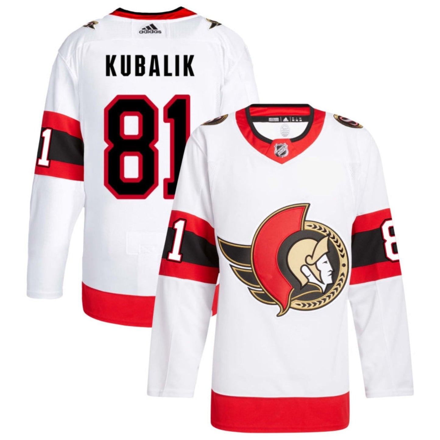 Hockey Dominik Kubalik Ottawa Senators 81 Jersey