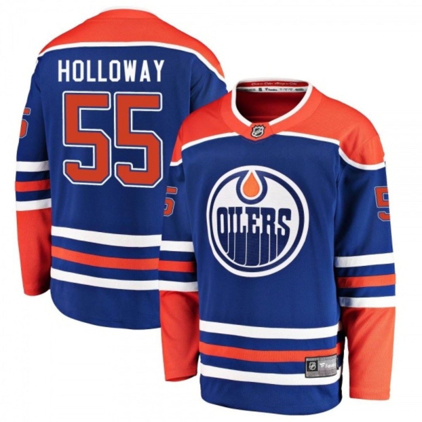 Hockey Dylan Holloway Edmonton Oilers 55 Jersey