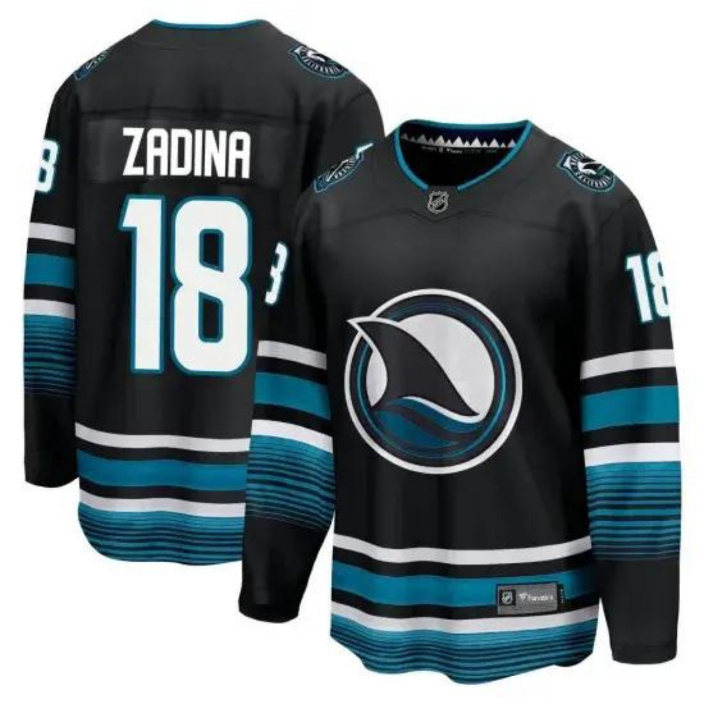 Hockey Filip Zadina San Jose Sharks 18 Jersey