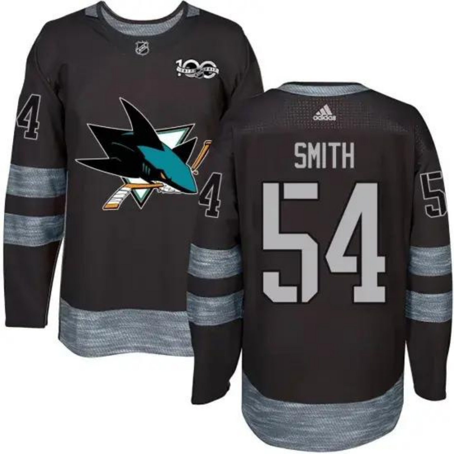 Hockey Givani Smith San Jose Sharks 54 Jersey